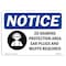 Signmission OSHA Sign, 2X Hearing Protection Area Ear With, 18in X 12in Rigid Plastic, 18" W, 12" H, Landscape OS-NS-P-1218-L-10015 - alternate 1